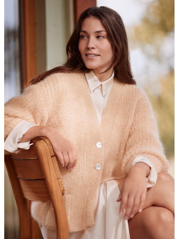 HALBPATENT-JACKE Silkhair von Lana Grossa