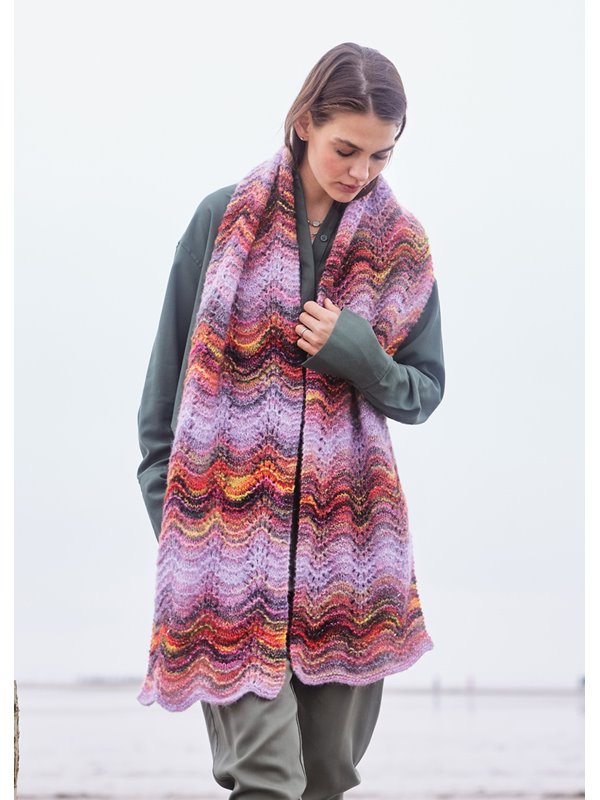 Lana Grossa SCHAL IM WELLENMUSTER Picasso