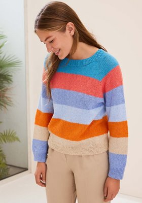 BLOCKSTREIFEN-PULLOVER Ecopuno von Lana Grossa