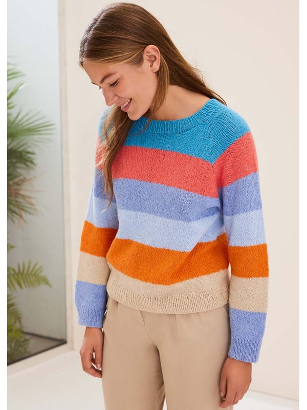 BLOCKSTREIFEN-PULLOVER Ecopuno von Lana Grossa