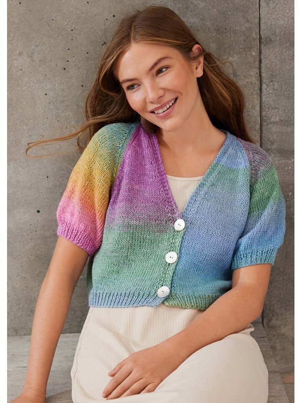 KURZE RAGLANJACKE Cotonella von Lana Grossa