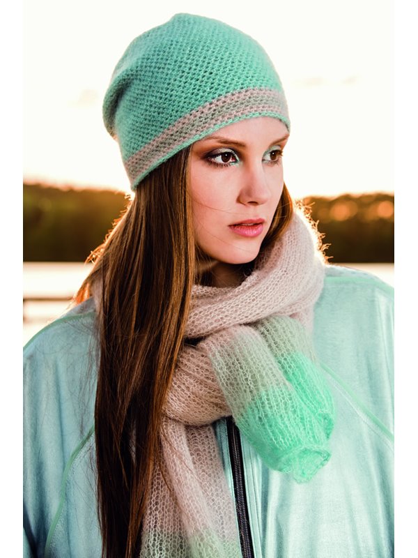 HÄKELBEANIE Silkhair von Lana Grossa