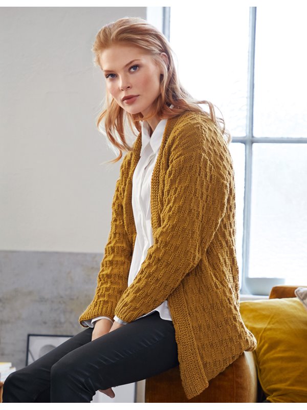 CARDIGAN COOL WOOL Big Melange (GOTS) von Lana Grossa