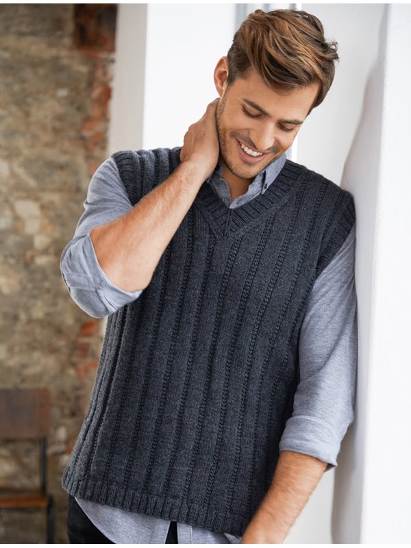 HERRENPULLUNDER Cool Wool Melange von Lana Grossa