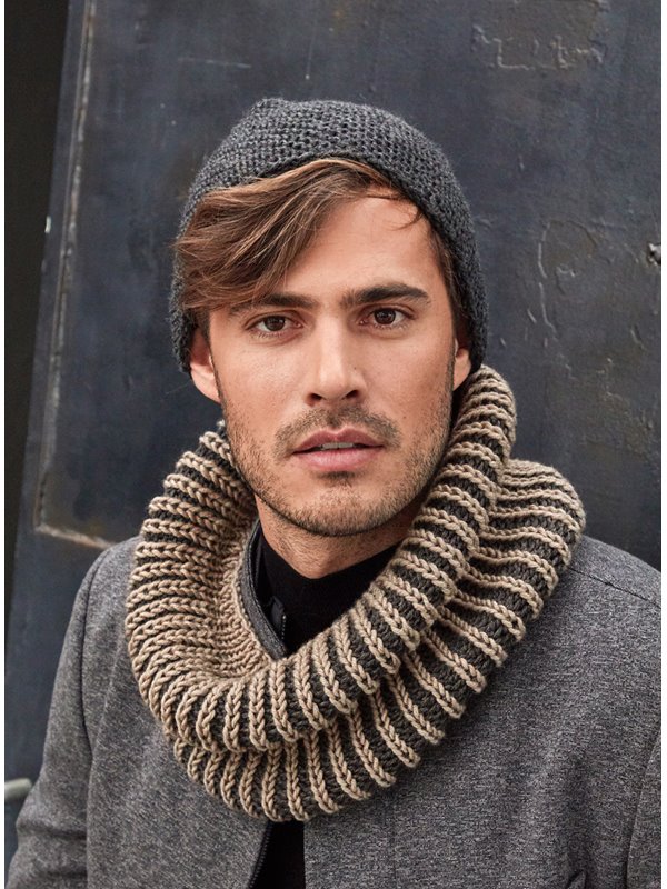 HERREN-LOOP BINGO Melange (GOTS) von Lana Grossa