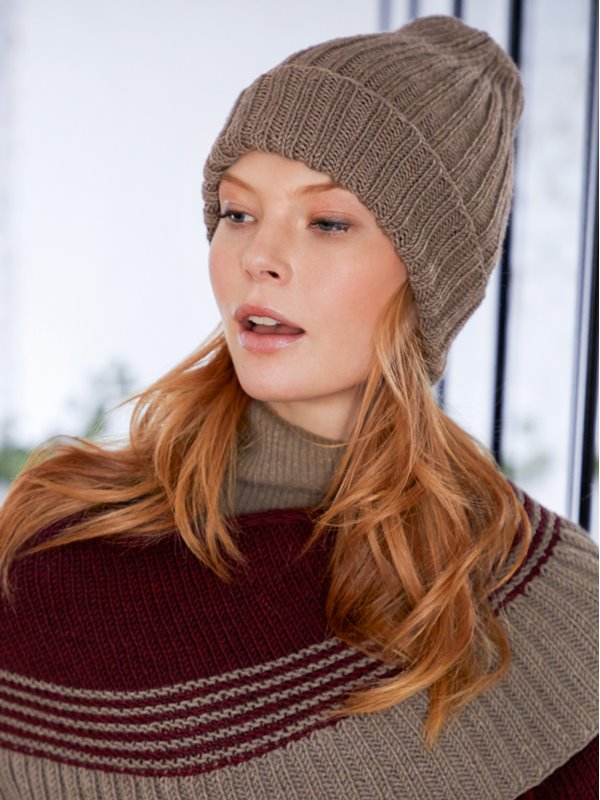 RIPPENMÜTZE Cool Wool Big Melange von Lana Grossa