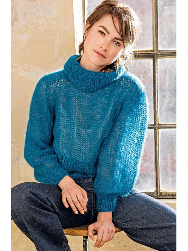 Lana Grossa SUPERLEICHTER ROLLKRAGENPULLI Silkhair