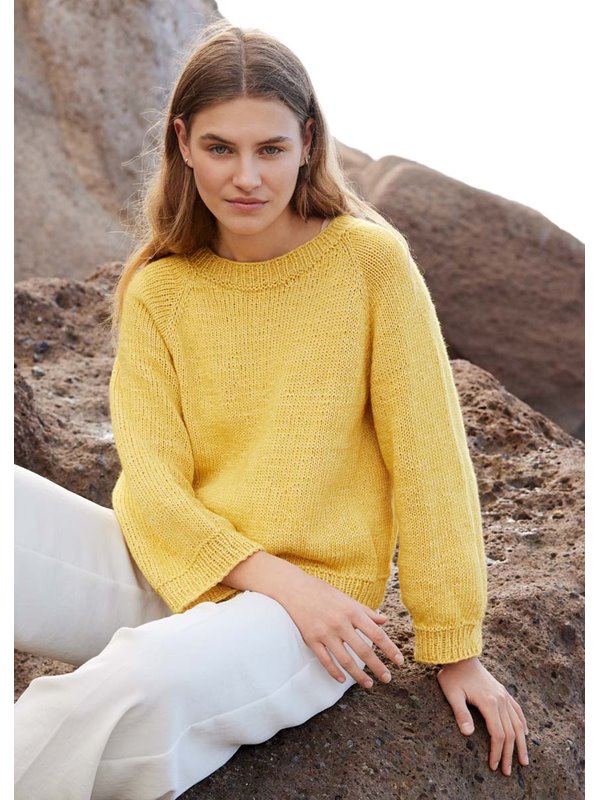 Lana Grossa RAGLANPULLOVER GLATT RECHTS Summer Softness