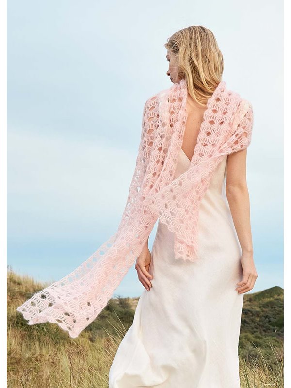 Lana Grossa SCHAL IM HÄKELSPITZENMUSTER Silkhair