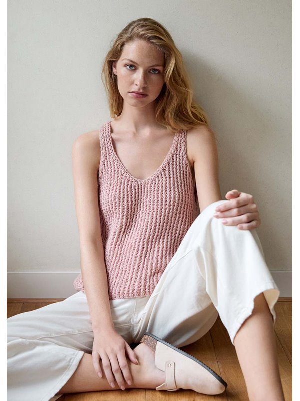 Lana Grossa TOP IM RIPPENSTRUKTURMUSTER Summer Softness