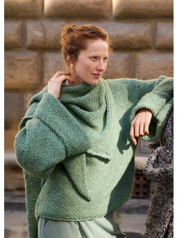 DIAGONAL-GESTRICKTER-PULLOVER Lucciola von Lana Grossa