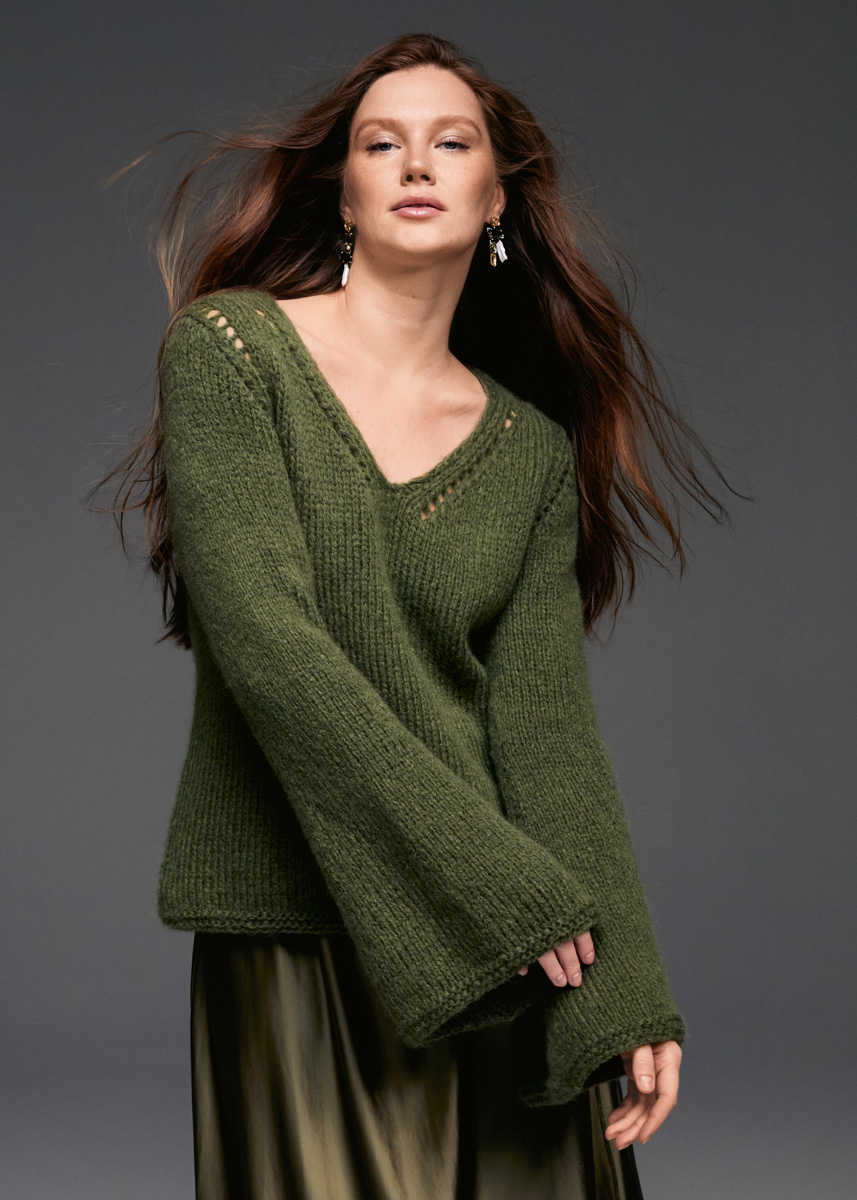 V-PULLOVER Chapeau von Lana Grossa