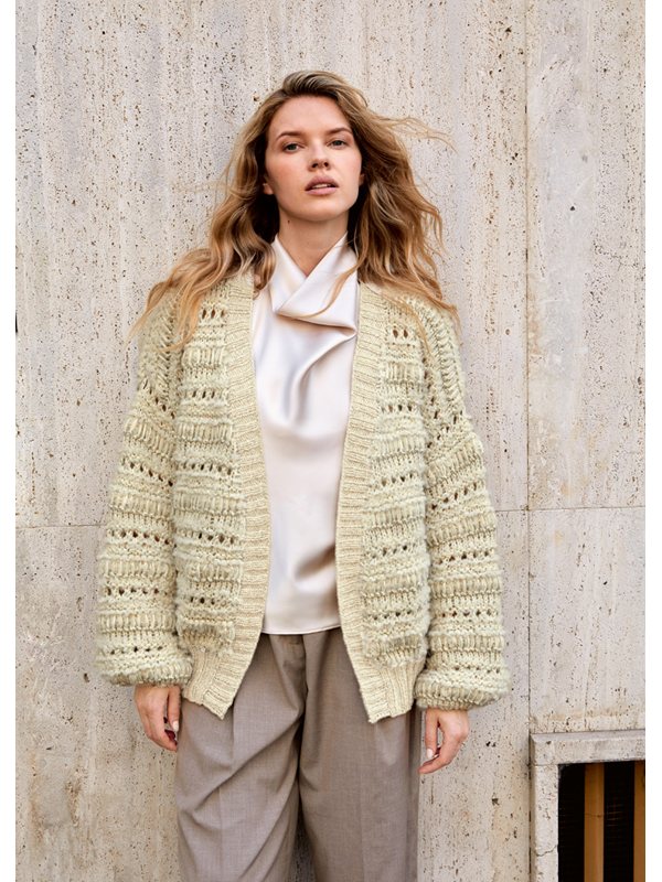 Lana Grossa JACKE IM GARNMIX Alta Moda Alpaca, Orsetto & Chiaro