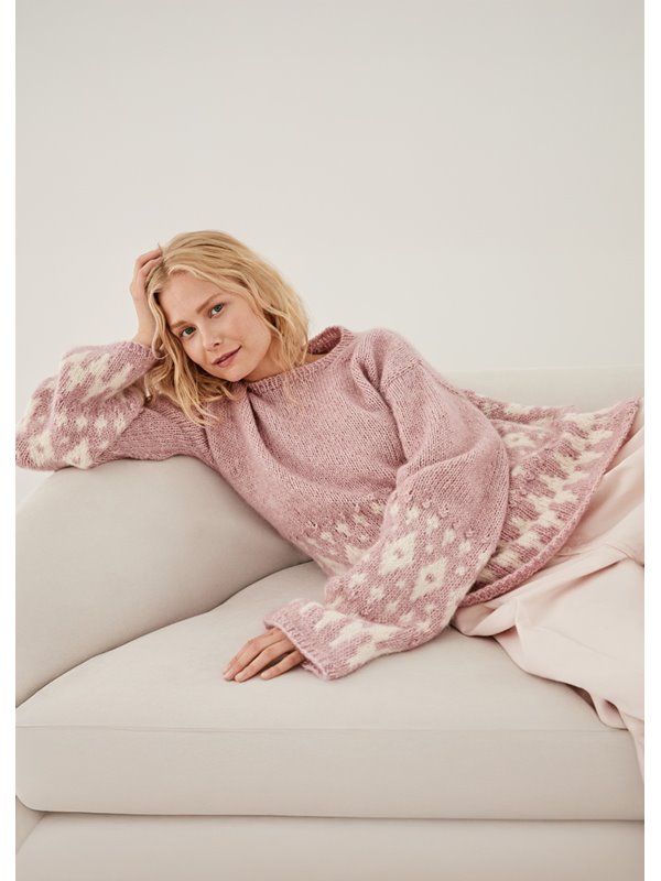 Lana Grossa PULLOVER Natural Alpaca Pelo, Silkhair & Nebbia