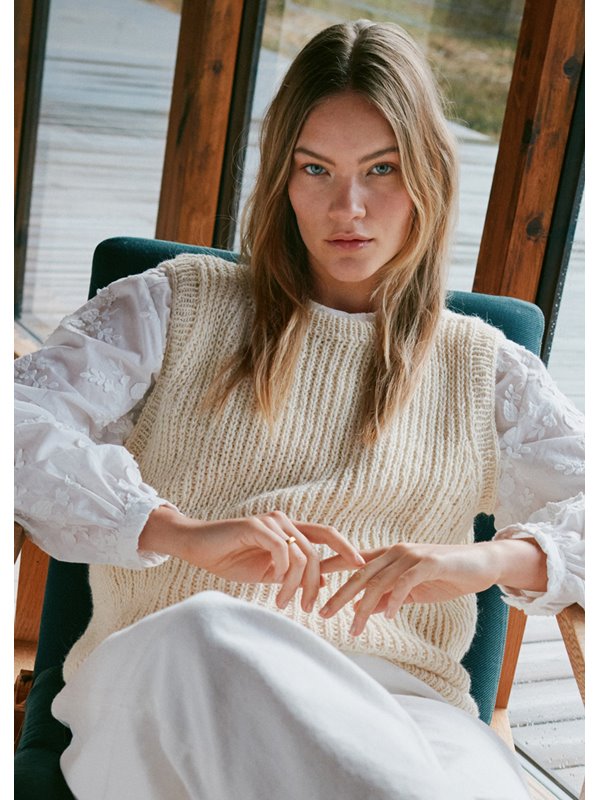 Lana Grossa PULLUNDER IM HALBPATENTMUSTER Cara