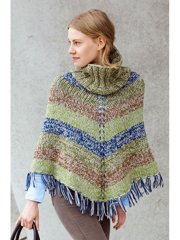 PONCHO RUSTIKAL Alta Moda Alpaca von Lana Grossa