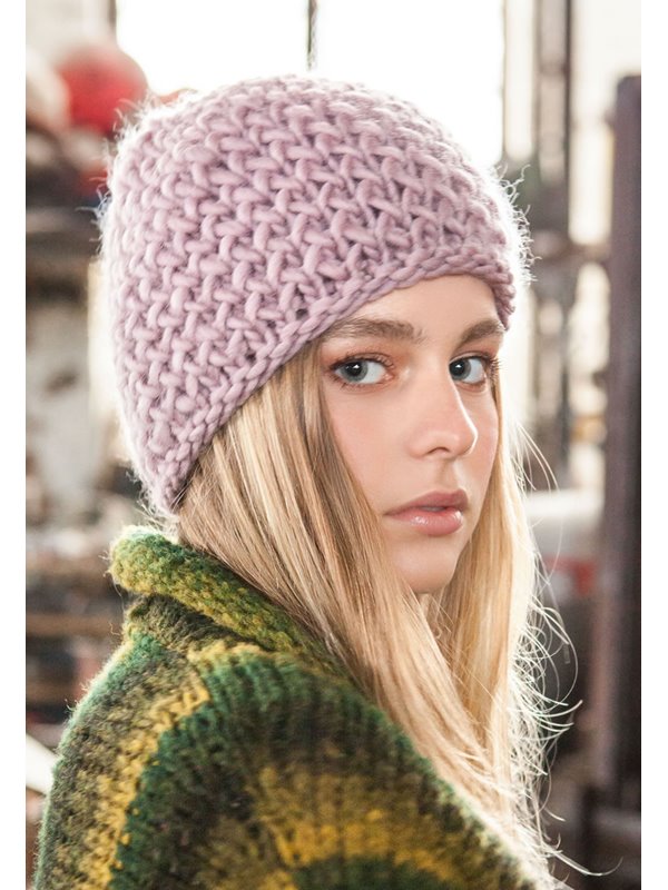 Lana Grossa MÜTZE IM NETZPATENTMUSTER Lei