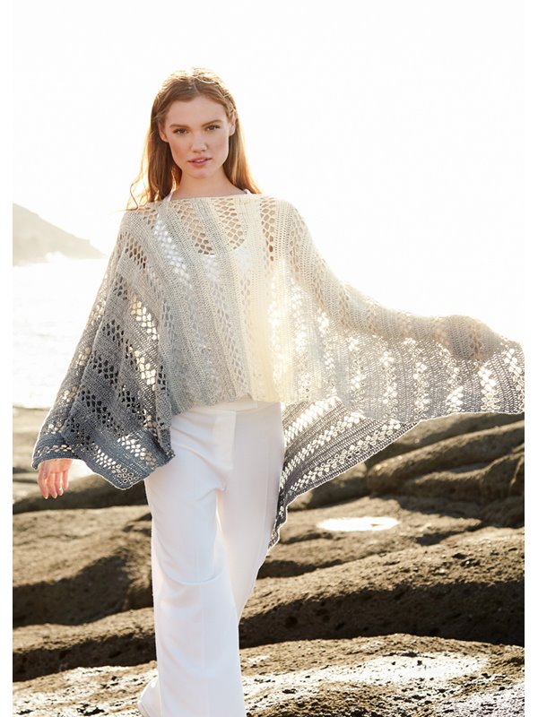 PONCHO-TOP Twisted Summer Shades von Lana Grossa