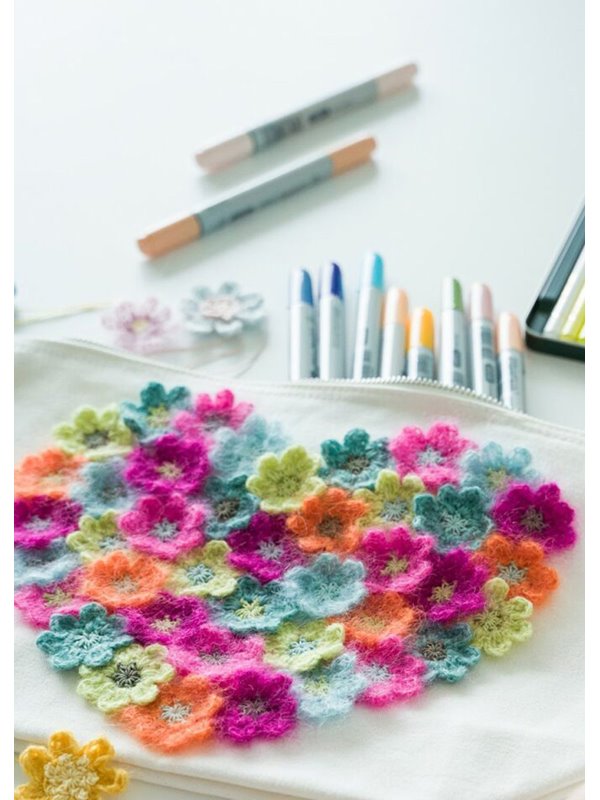 HÄKELBLÜTEN Silkhair, Allora & Capri von Lana Grossa