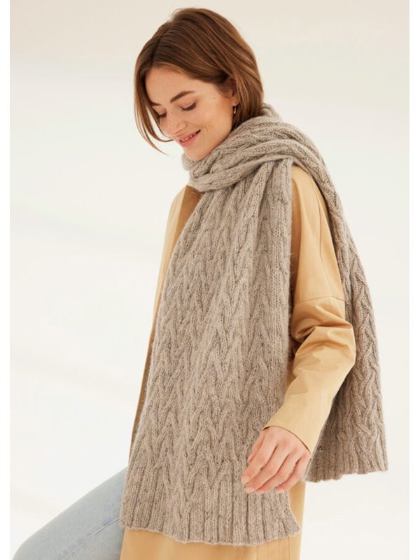 ZOPFMUSTERSCHAL Ecopuno Tweed & Setasuri von Lana Grossa