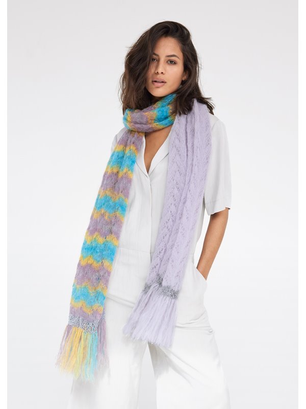 TUCH Silkhair Haze Print, Silkhair & Diamante von Lana Grossa