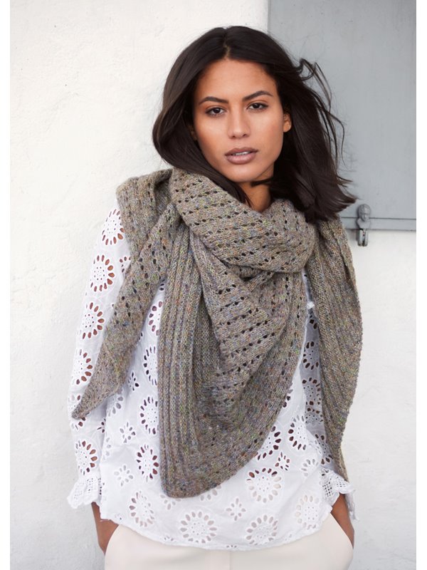 DREIECKSTUCH Ecopuno Tweed von Lana Grossa