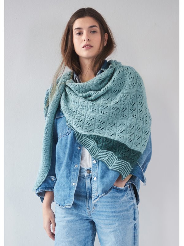 Lana Grossa DREIECKSTUCH Lace Seta Mulberry