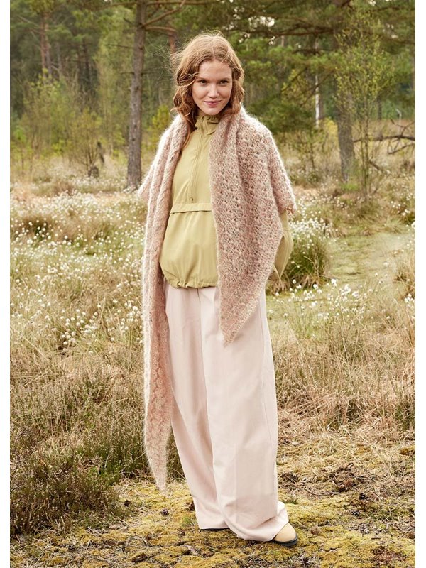 HÄKELTUCH Natural Superkid Tweed von Lana Grossa
