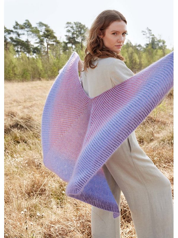 PONCHOTUCH Merino Lace Aquarell, Silkhair & Cool Wool Lace von Lana Grossa
