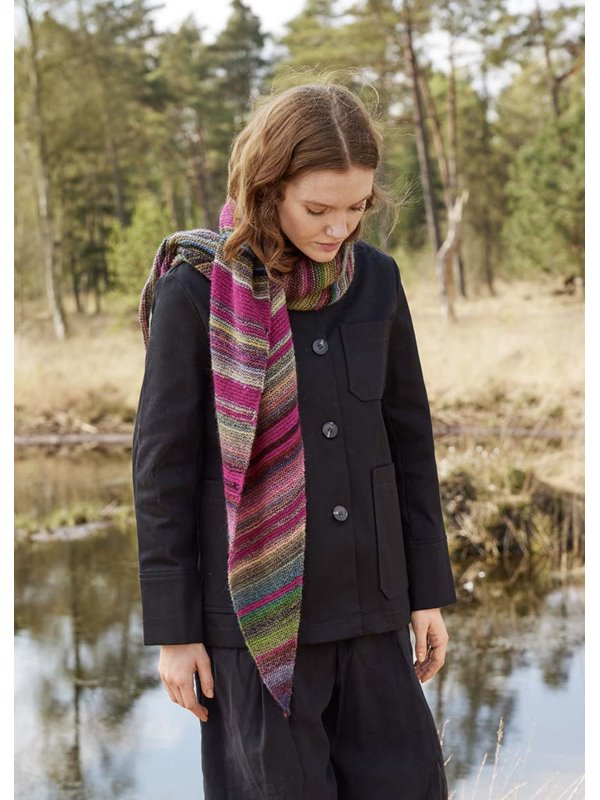ASYMMETRISCHES TUCH Colorissimo & Ecopuno von Lana Grossa