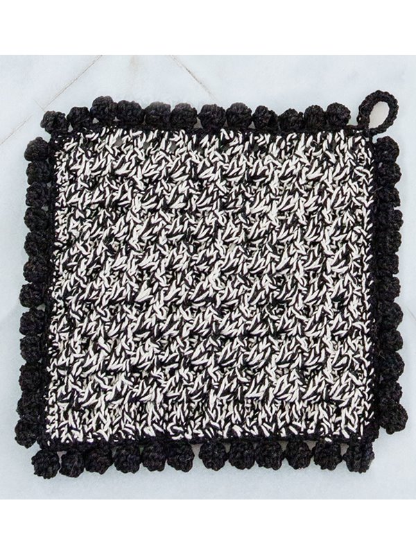 Lana Grossa TOPFLAPPEN IM RELIEFMUSTER Cotone