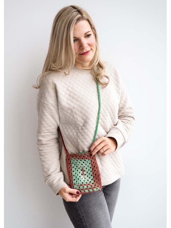 KLEINE HÄKELTASCHE Gomitolo (Christmas Edition Lurex) von Lana Grossa
