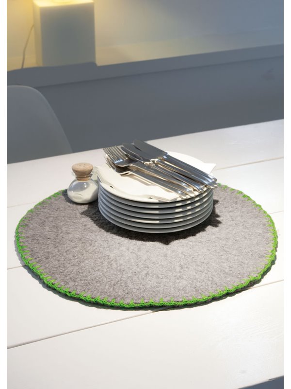 Lana Grossa TISCHSET MIT HÄKELRAND Feltro/Cotone
