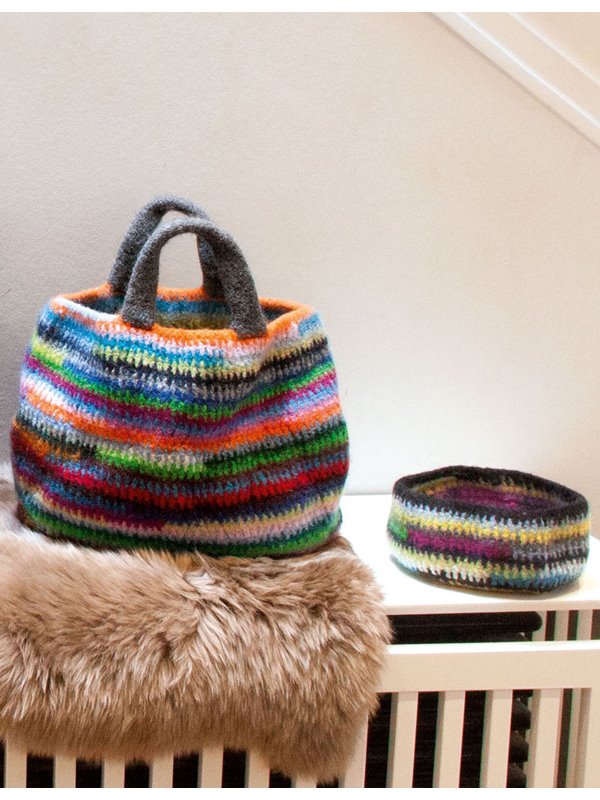 TASCHE & SCHLÜSSELKÖRBCHEN Feltro von Lana Grossa
