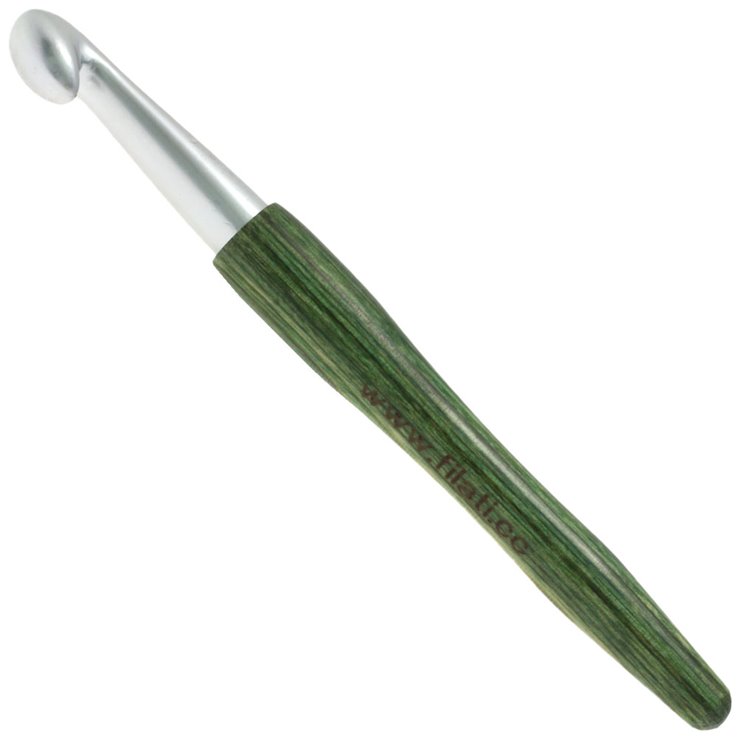 Wollhäkelnadel Alu mit Holzgriff Design-Holz Signal St,12,0 - von Lana Grossa