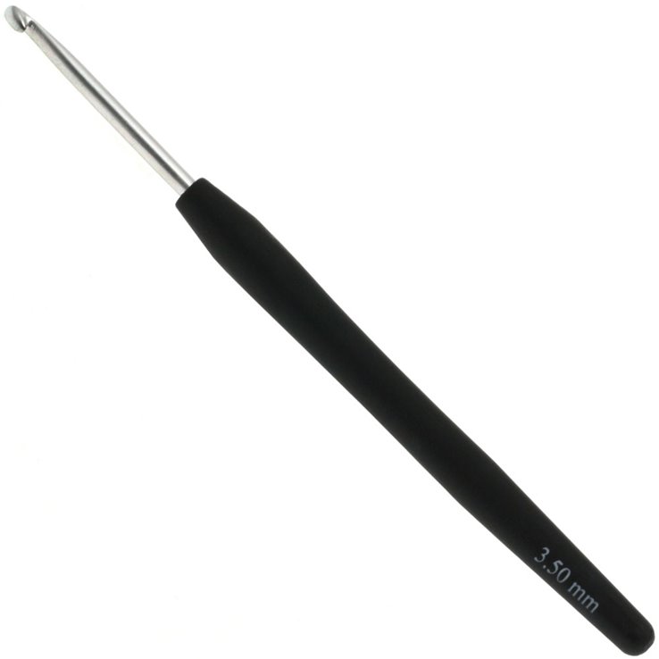 Wollhäkelnadel mit Soft-Griff (Aluminium) St. 3,5 - von Lana Grossa