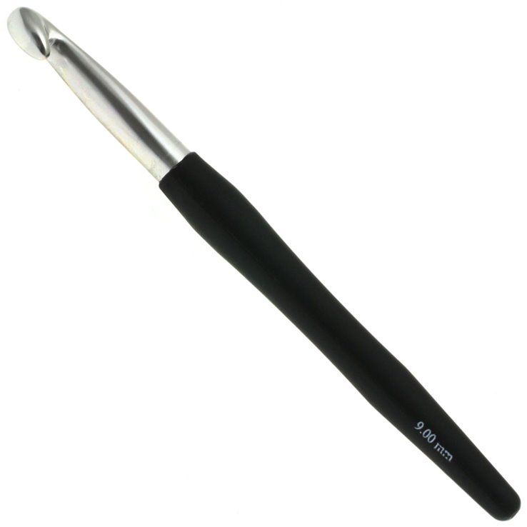 Wollhäkelnadel mit Soft-Griff (Aluminium) St. 9,0 - von Lana Grossa