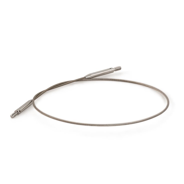 Nadelseil Vario Edelstahl fein 50cm drehbar - von Lana Grossa