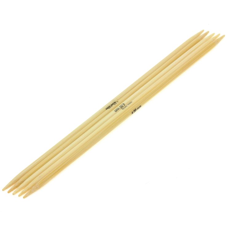 Strumpfstricknadel Bambus St, 4,0/20cm - von Lana Grossa