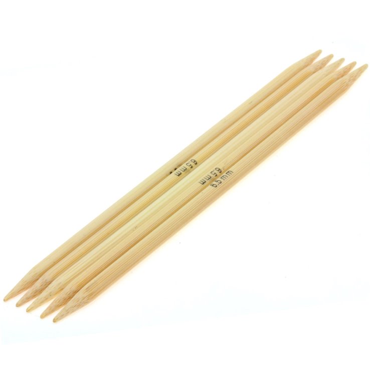 Strumpfstricknadel Bambus St. 6,5/20cm - von Lana Grossa