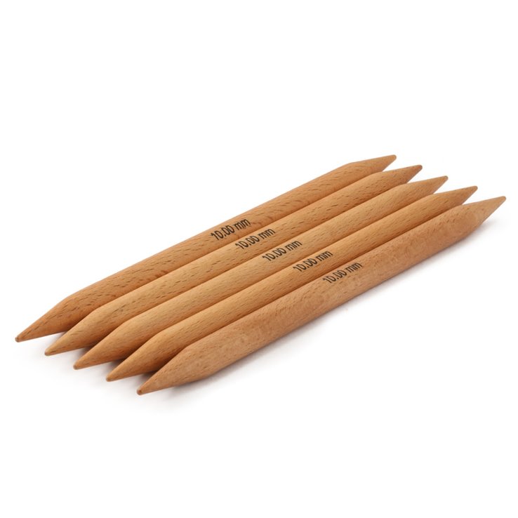 Strumpfstricknadel Buche (Tanja Steinbach Edition) St.10,0/20cm - von Lana Grossa