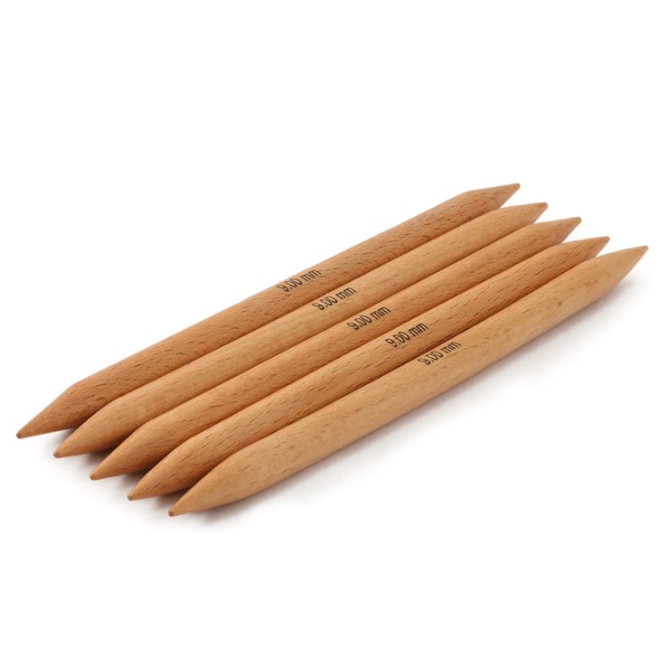 Strumpfstricknadel Buche (Tanja Steinbach Edition) St. 9,0/20cm - von Lana Grossa