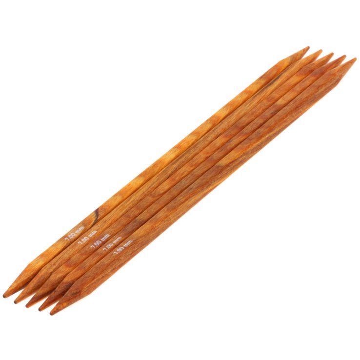 Strumpfstricknadel Design-Holz Quattro St. 7,0/20cm - von Lana Grossa