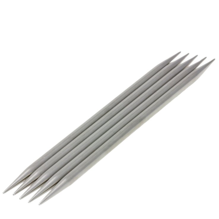 Strumpfstricknadel Edelstahl St. 5,5/15cm  - von Lana Grossa