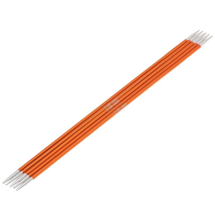 Strumpfstricknadel Aluminium Rainbow St. 2,0/15cm - von Lana Grossa