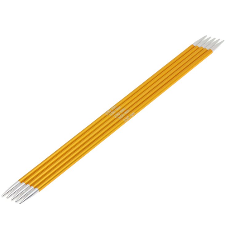 Strumpfstricknadel Aluminium Rainbow St. 3,5/20cm - von Lana Grossa