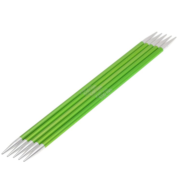 Strumpfstricknadel Aluminium Rainbow St. 5,0/20cm - von Lana Grossa