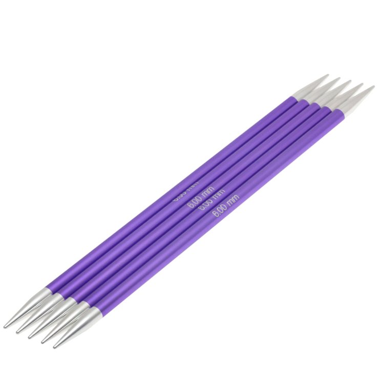 Strumpfstricknadel Aluminium Rainbow St. 6,0/20cm - von Lana Grossa