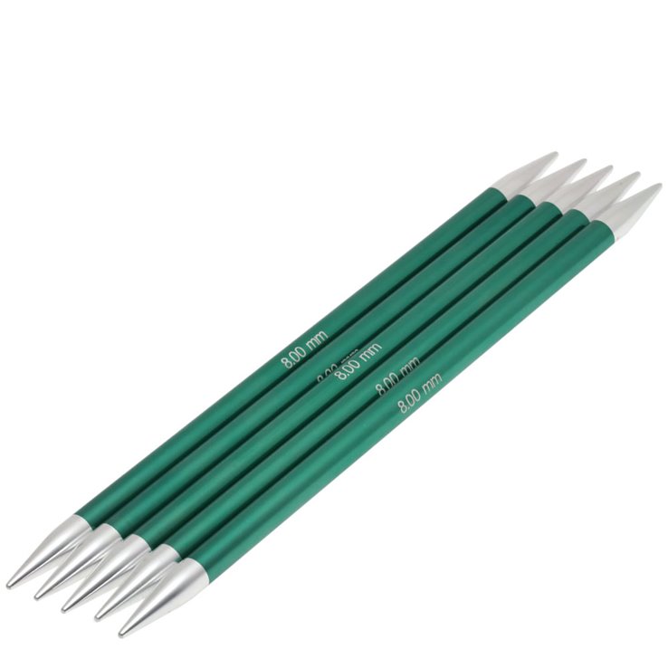 Strumpfstricknadel Aluminium Rainbow St. 8,0/20cm - von Lana Grossa