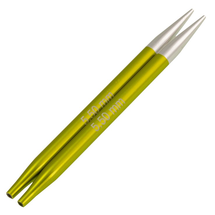 Nadelspitzen Vario Aluminium Rainbow St. 5,5 kurz - von Lana Grossa